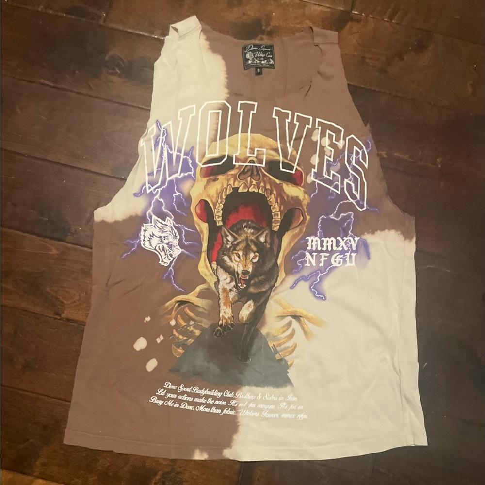Darc Sport - Death Can Wait Premium Vintage Muscle Tee in Desert Dust Acid Wash